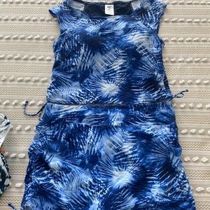 Brand new! Swimwear Cap sleeve top with skirt by lands end size 12